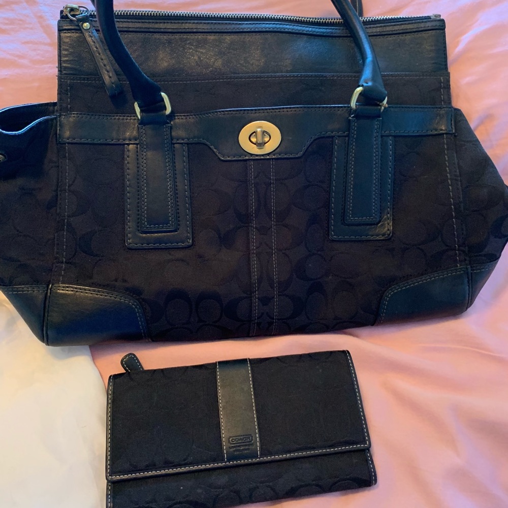 Coach bag and wallet